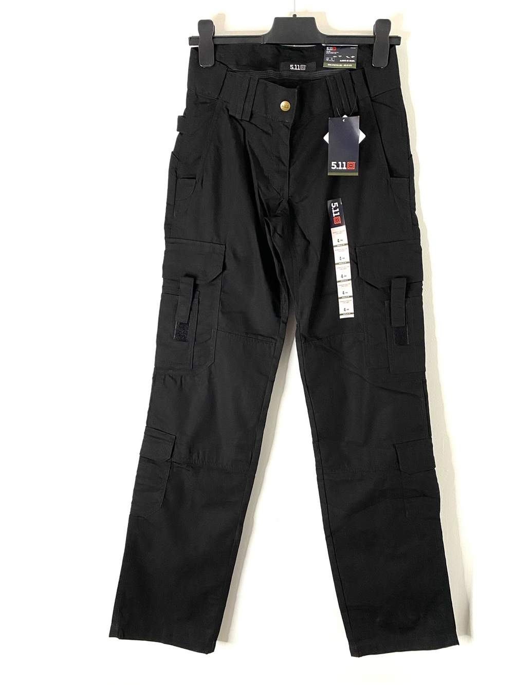 5.11 Tactical Taclite EMS Black Ripstop Cargo Pants 4 Long NWT